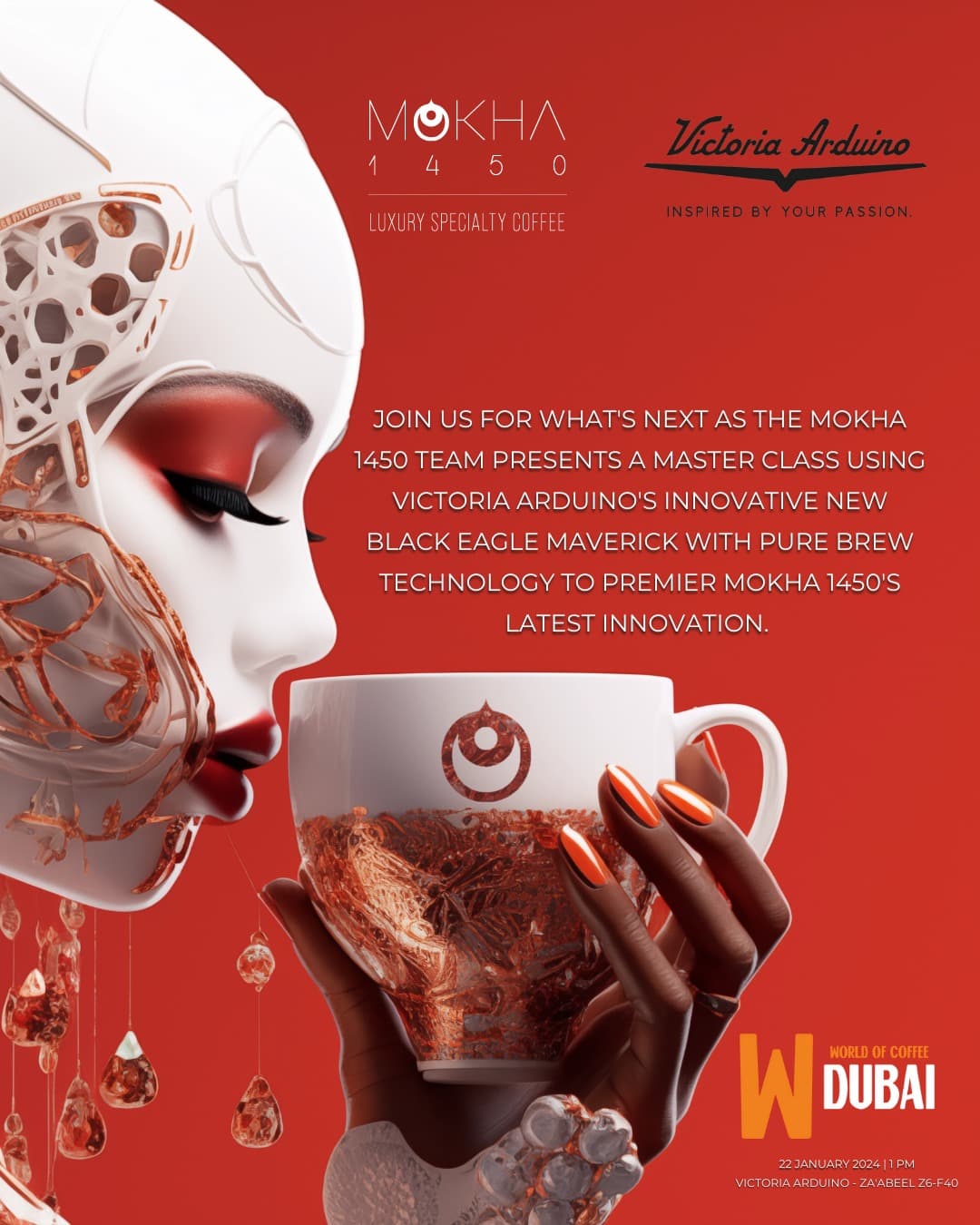 Раскрываем последние инновации от Mokha 1450 на World of Coffee Dubai 2024