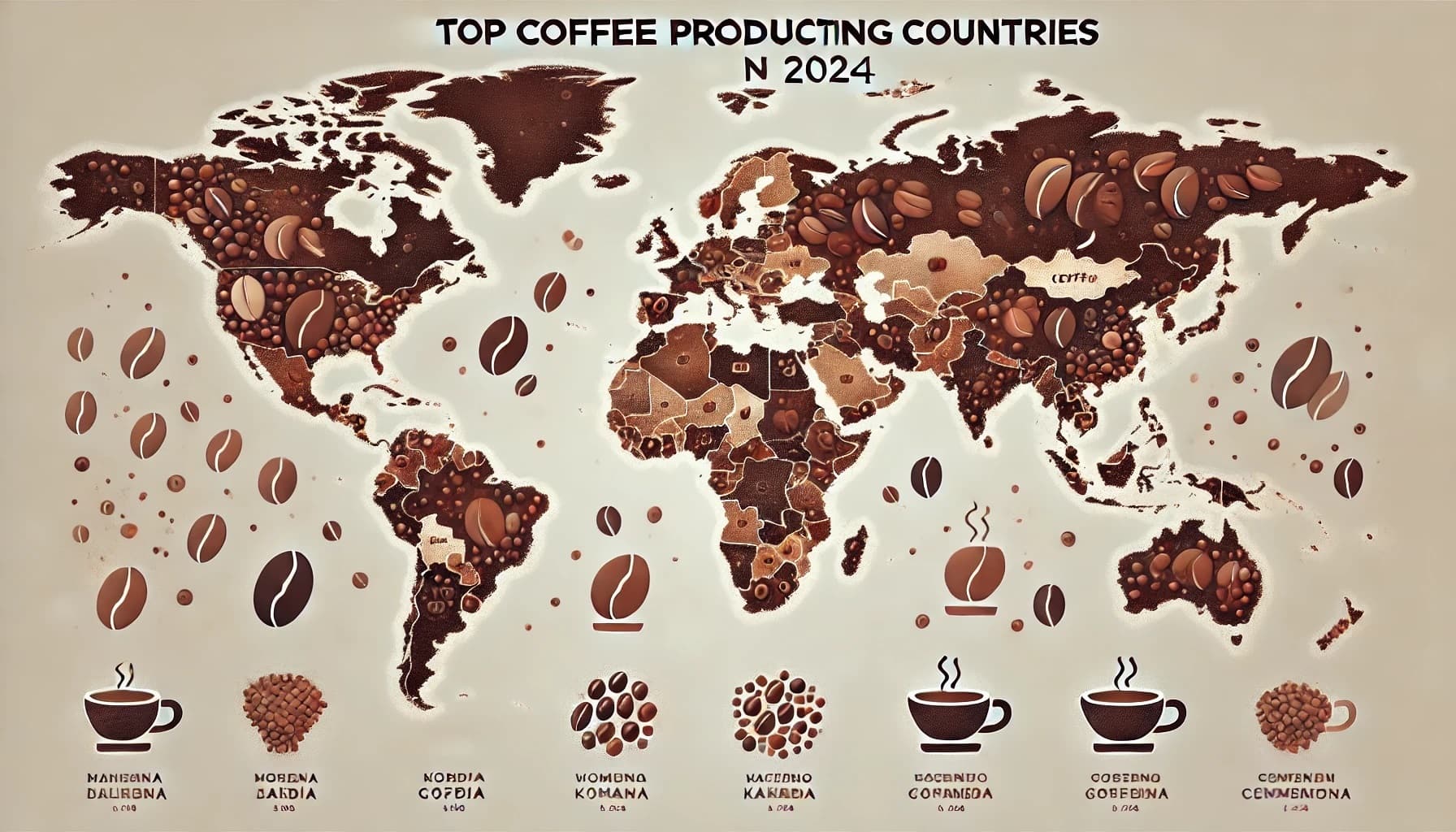Видные страны-производители кофе в 2024 году