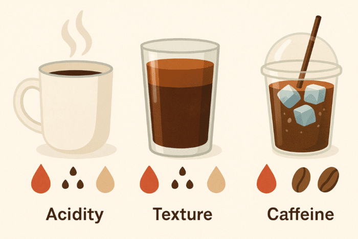 Health Differences Between Hot, Cold, and Iced Coffee