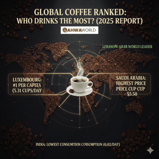 قائمة الدول الأكثر استهلاكاً للقهوة في العالم لعام 2025
