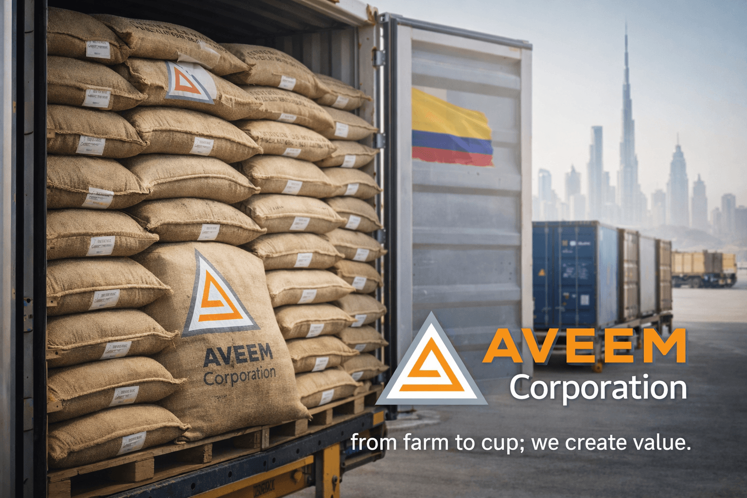 “أفيم” تفتح باب التخصيص لـ 100 حاوية من القهوة الكولومبية