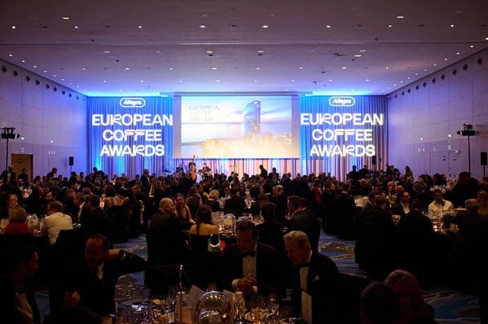 Announcing the winners of the European Coffee Awards 2023 at the Barcelona Grand Ceremony