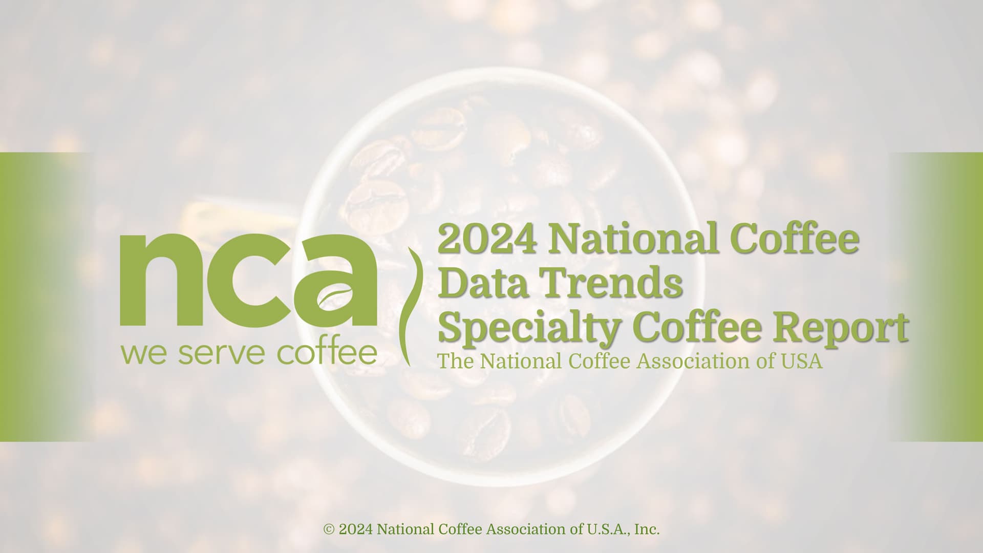 Отчет NCA подчеркивает рост и тенденции в потреблении специализированного кофе в 2024 году