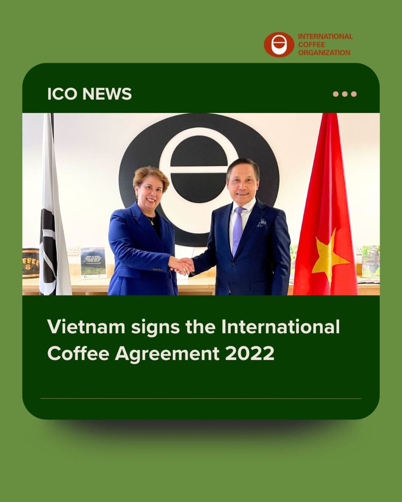 Вьетнам подписал Международное соглашение по кофе 2022 года, подтвердив приверженность сотрудничеству в глобальном кофейном секторе