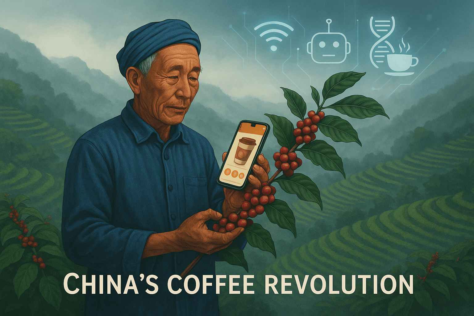 кофейный рынок Китая достиг 25 миллиардов долларов, формируя новую мировую силу