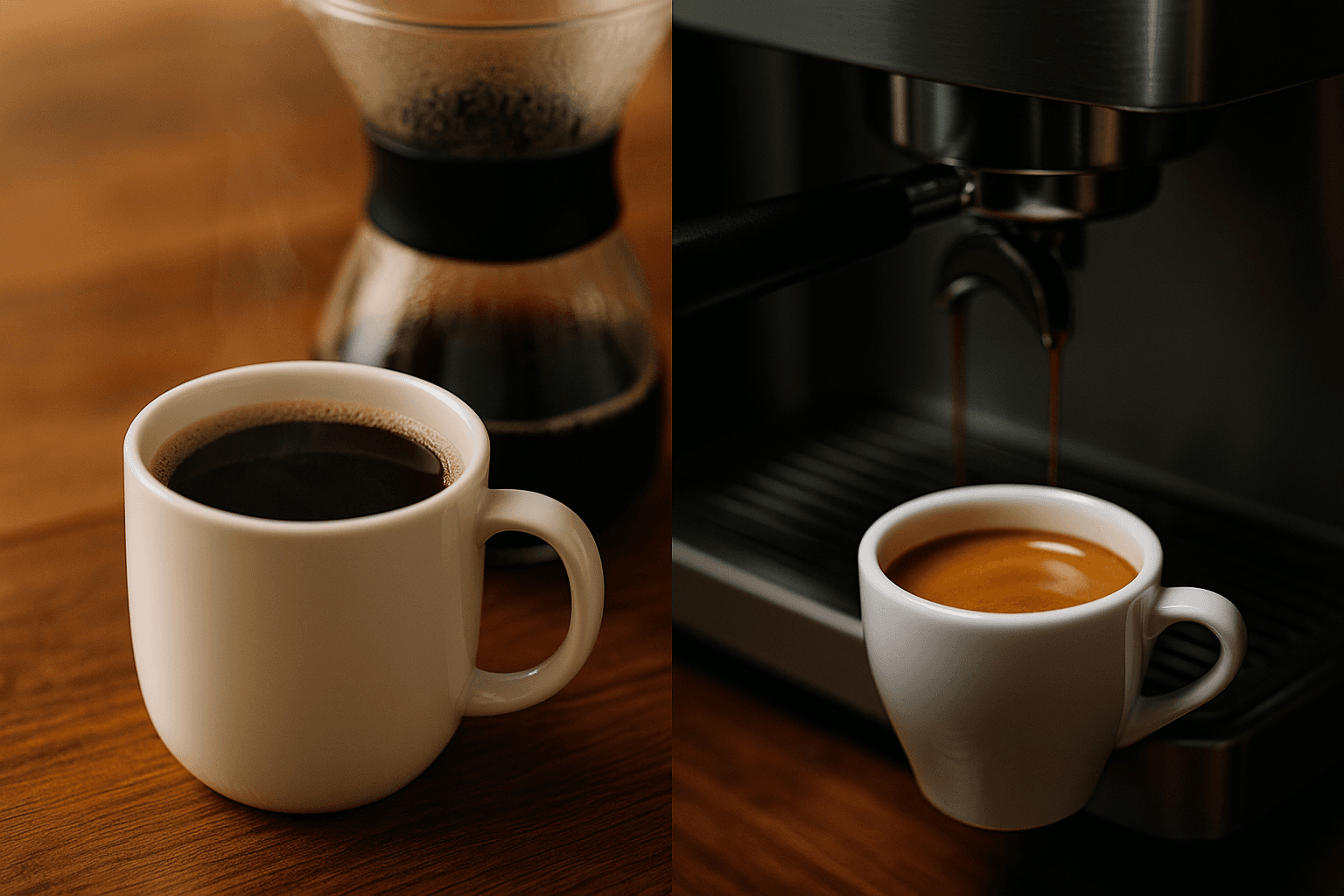 Кофе и эспрессо: подробное сравнение двух способов приготовления самого популярного напитка в мире