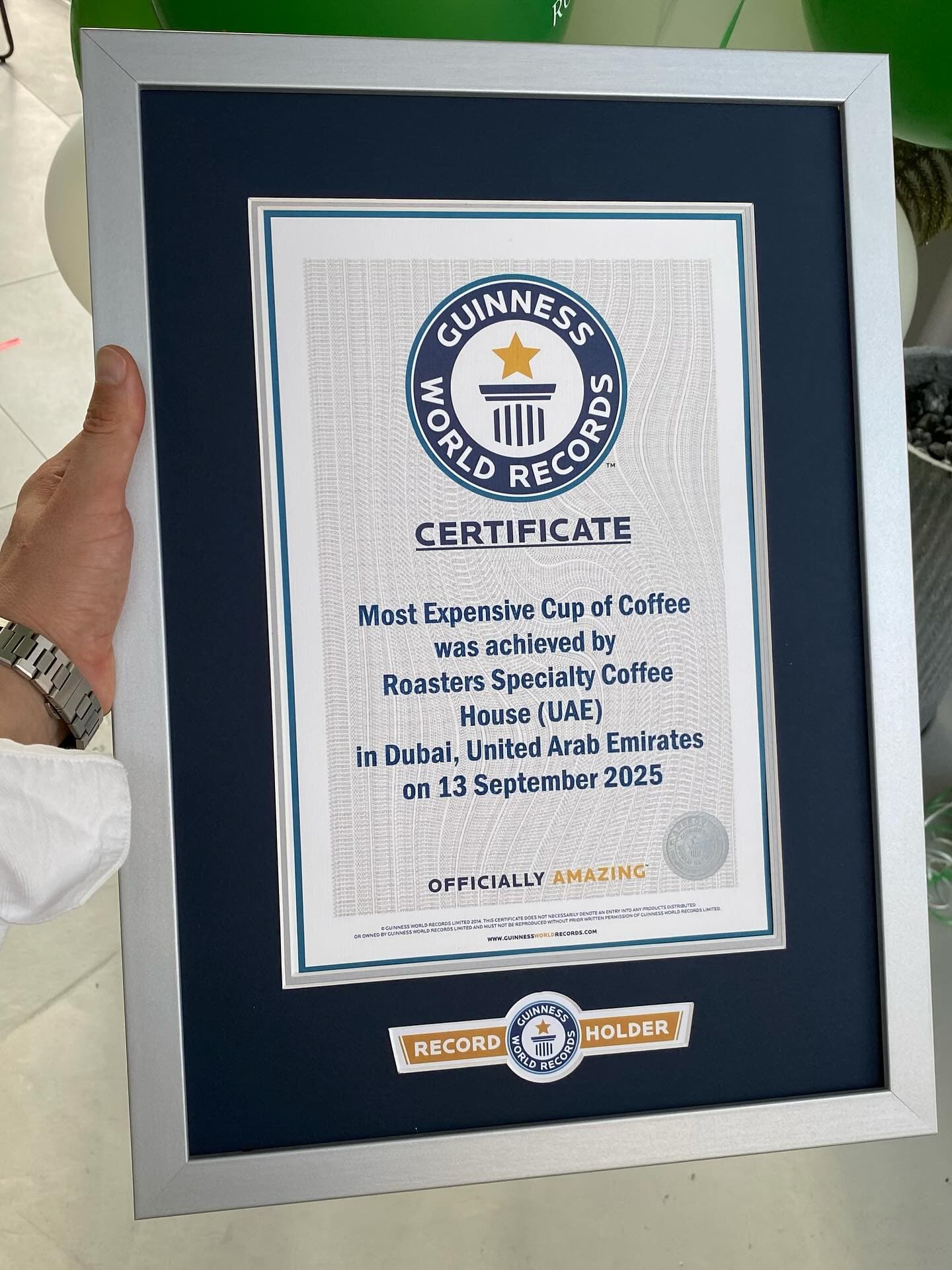 Дубай установил мировой рекорд за самую дорогую чашку кофе