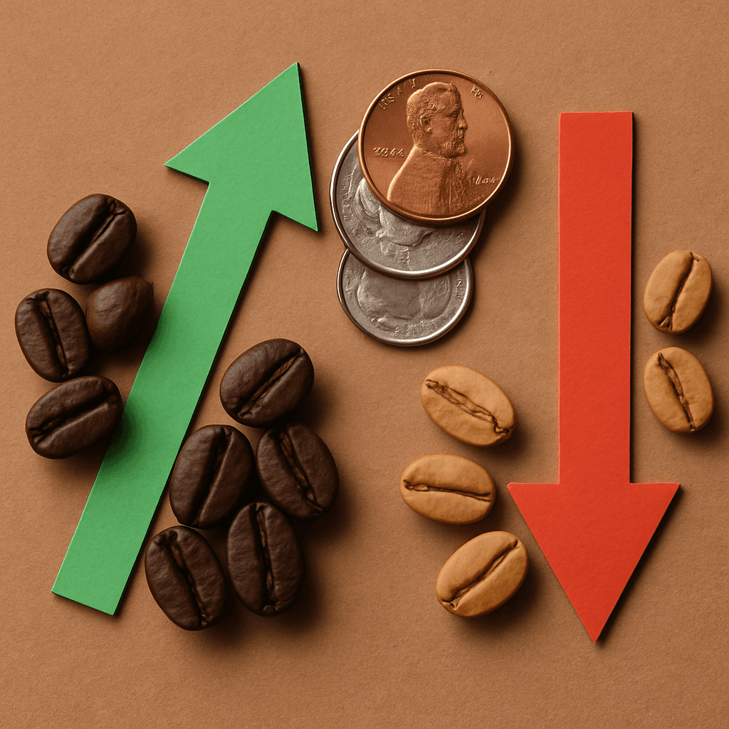 Мировые цены на кофе расходятся: робуста растёт, арабика снижается
