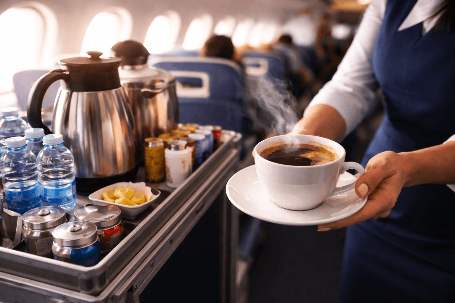 Think Twice Before Ordering Coffee on a Flight, New Study Warns