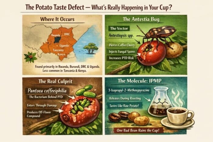 طعم البطاطس يضرب قهوة البحيرات الكبرى