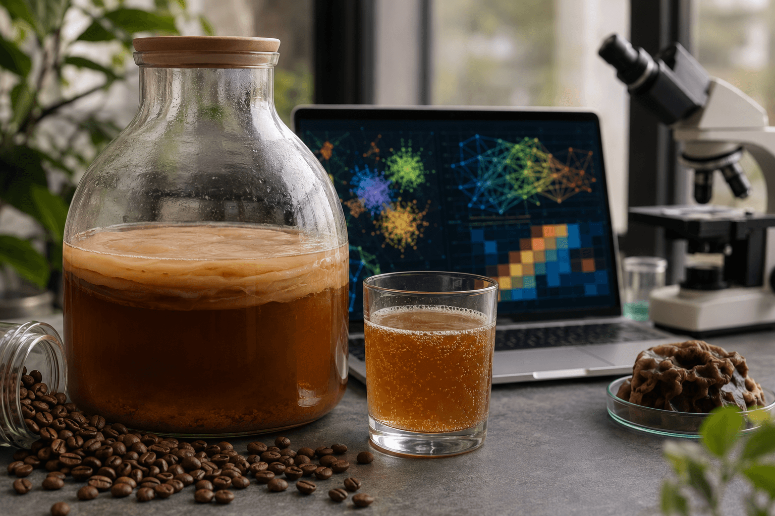 Coffee Kombucha Study: Coffea arabica Infusion Works as Tea Alternative
