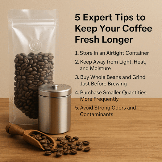 5 Expert Tips to Keep Your Coffee Fresh Longer