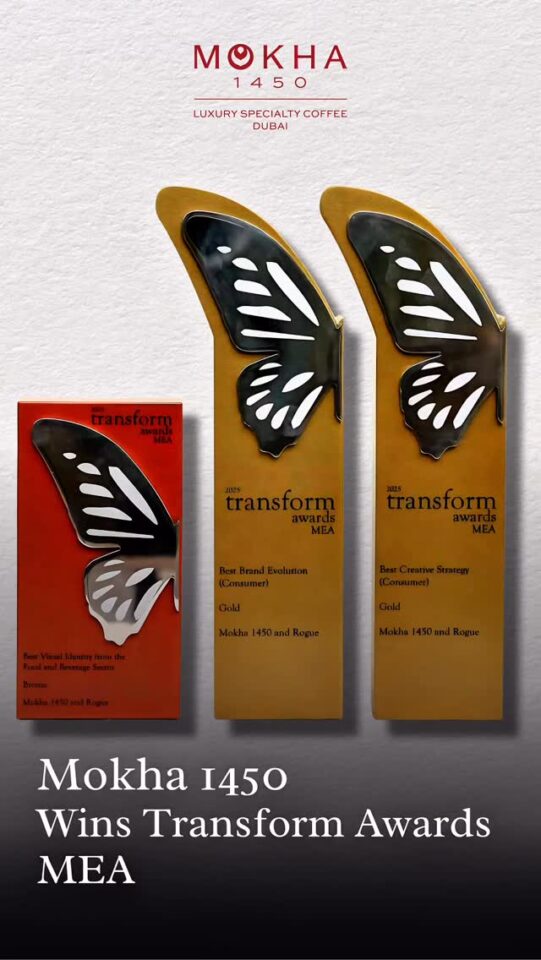 Mokha 1450 Triumphs at Transform Awards MEA 2025 with Top Honors in Branding Excellence