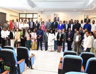 Group photo of officials, stakeholders, and participants at the African Coffee Statistical Workshop held in Addis Ababa, Ethiopia, July 2025.