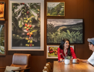 A redesigned Starbucks store in Los Angeles | Photo credit: Starbucks