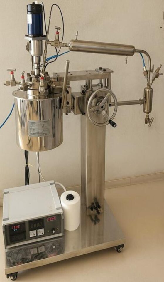 Reactor driving the carbonization of coffee and plastic waste into high-performance carbon.
