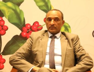 Dr. Adugna Debela, Director General of the Ethiopian Coffee and Tea Authority, during a press briefing on the country’s record coffee export performance, October 2025.