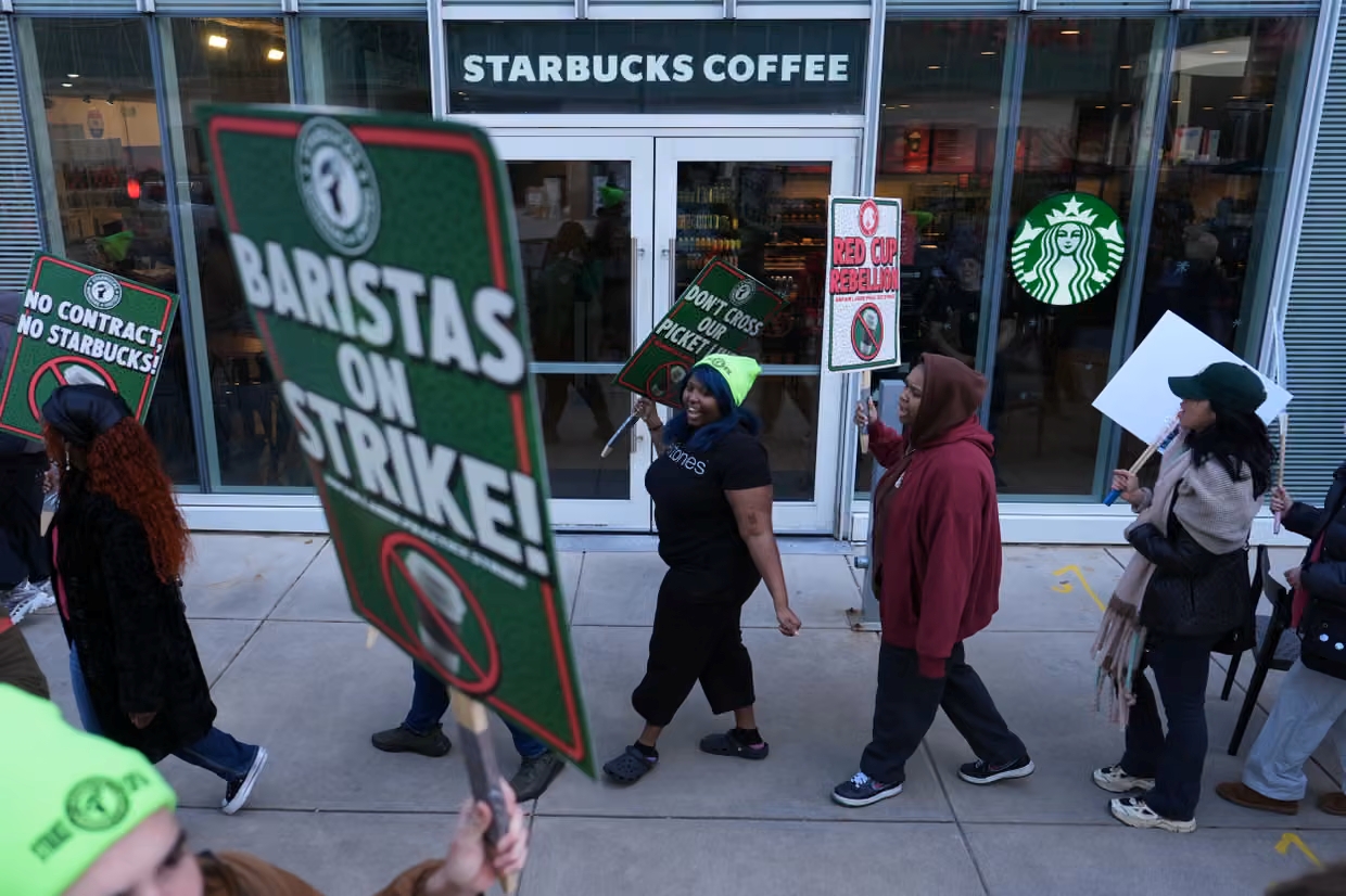 “No Contract, No Coffee”: Inside the Starbucks Workers’ Strike Across 40+ US Cities