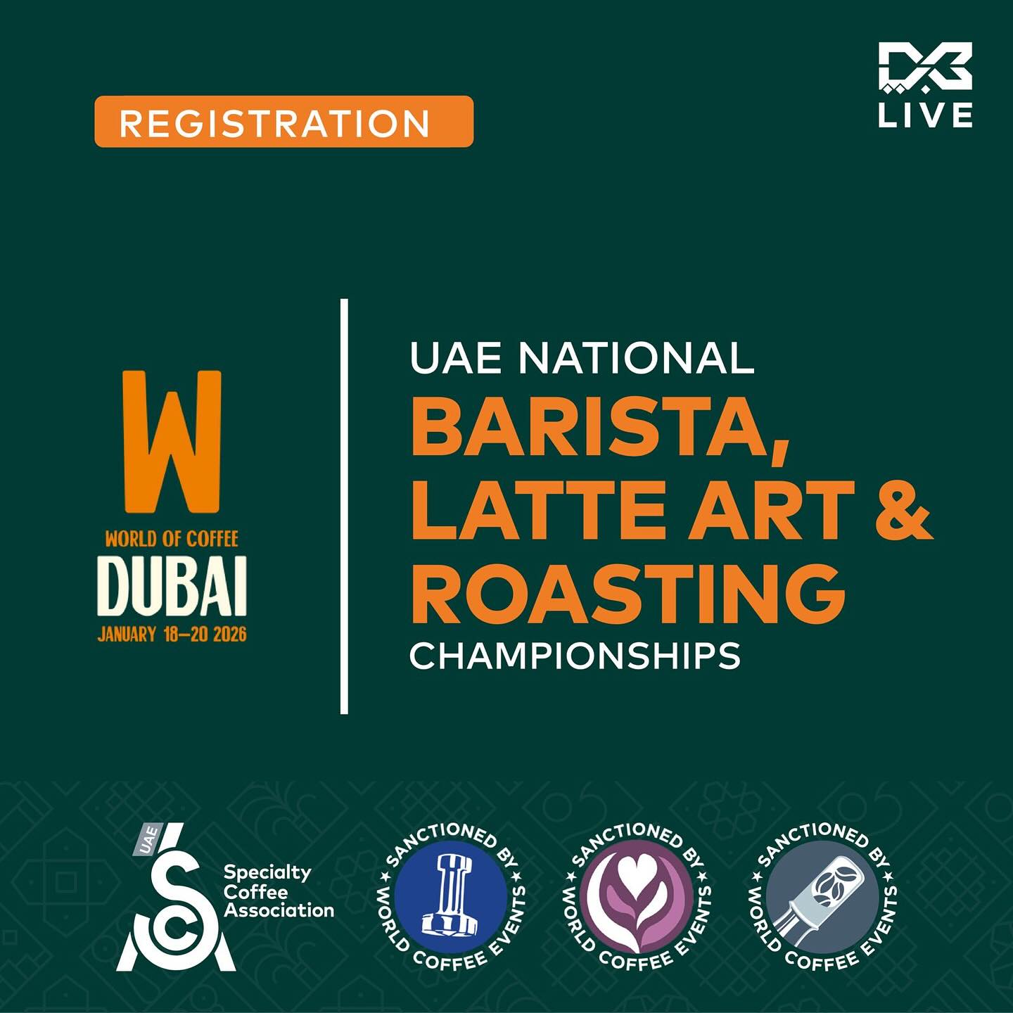 UAE National Barista, Latte Art & Roasting Championships 2026