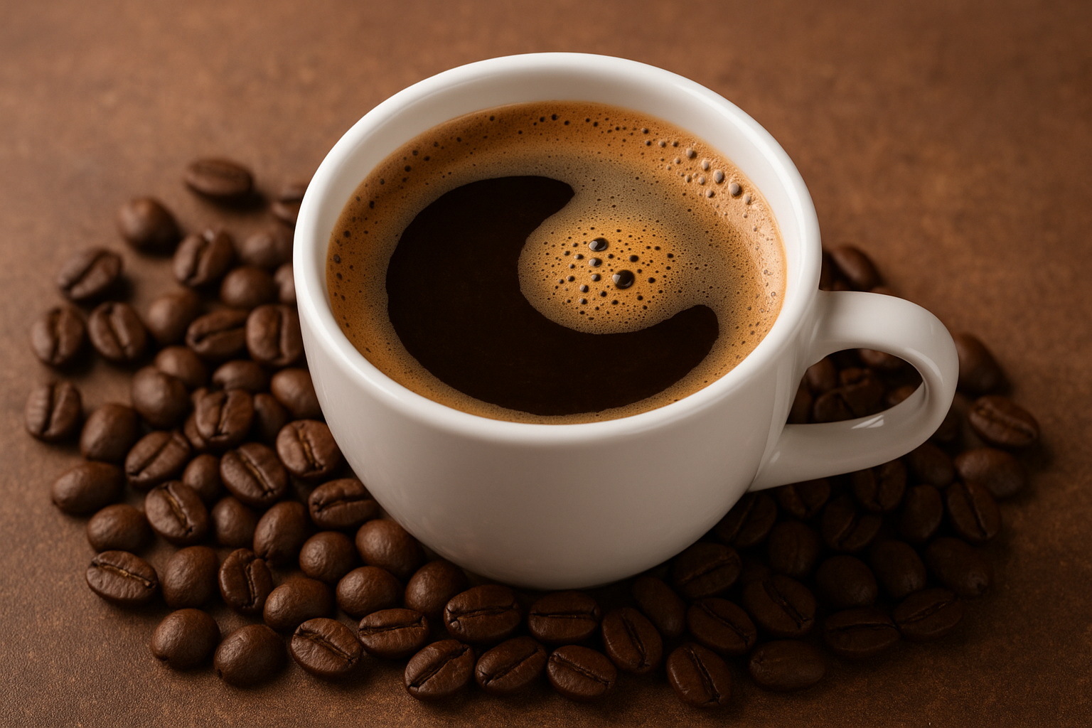 High-resolution close-up of roasted coffee beans with a soft-focus background representing global market challenges.